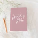 Simple Blush Wedding Notes