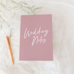 Simple Blush Wedding Notes