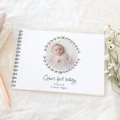1st Birthday Party Guest Book