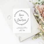 Wreath Save the Dates