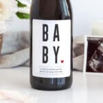 Baby Congratulations Wine Label