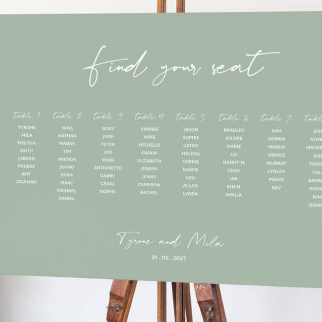 Modern Meadow Seating Plan - Image 2