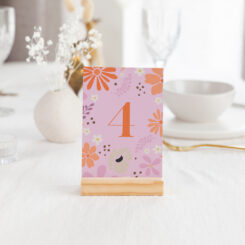 Bright Vibes Table Numbers