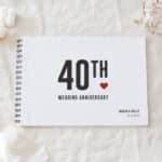 Bold Anniversary Guestbook