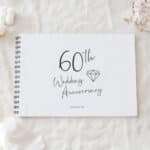 Mod Geometric Anniversary Guestbook