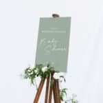 Modern Meadow Baby Shower Sign