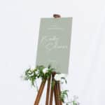 Modern Meadow Baby Shower Sign