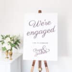 Ampersand Engagement Welcome Sign