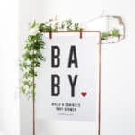 Bold Modern Baby Shower Sign