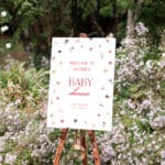 Rose Meadow Baby Shower Welcome Sign