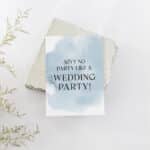 Coastal Luxe Wedding Party Proposal Card