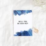 Painterly Wedding Party Proposal Card