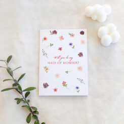 Rose Meadow Wedding Party Proposal Card