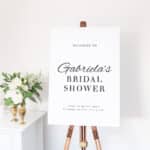 Abundance Bridal Shower Welcome Sign
