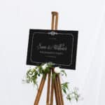 Chalkboard Engagement Party Welcome Sign