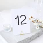 Modern and Elegant Table Numbers