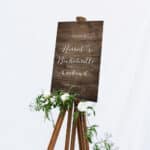 Rustic Luxe Bachelorette Welcome Sign