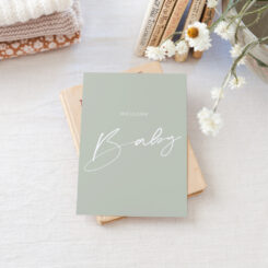 Modern Meadow "Welcome Baby" Card