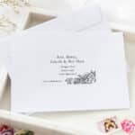 Engraved Roses Address Labels & Envelope Seals