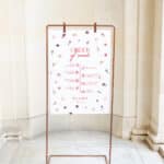 Rose Meadow Order of Events Wedding Sign