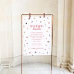 Rose Meadow Order of Events Wedding Sign