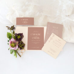 Au Naturel Pocketfold Wedding Invitation