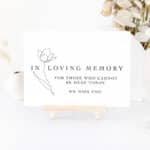 Lovely Lucy In Loving Memory Sign