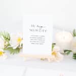 In Loving Memory Sign