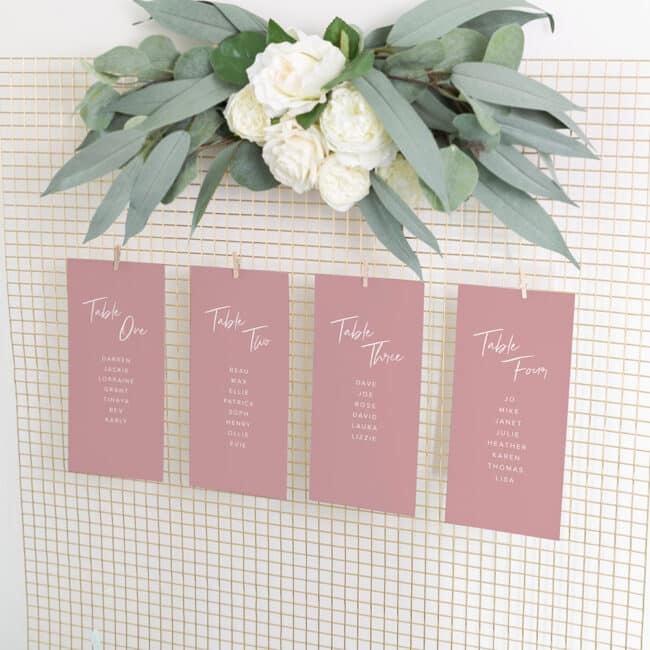 Simple Blush Seating Plan - Image 3