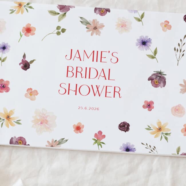 Rose Meadow Bridal Shower Guest Book - Image 3