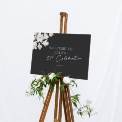 Little Leaves Birthday Party Welcome Sign