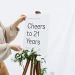 Modern and Elegant Birthday Party Welcome Sign
